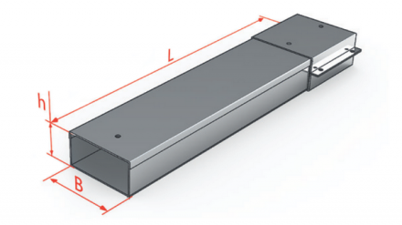 Короб кабельный СП 400х150 1,2 мм длина секции 3 м